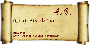 Ajtai Viviána névjegykártya